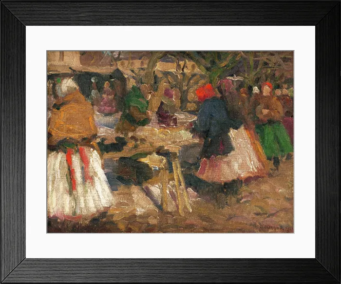 Framed Print : Market, around 1935. Creator: Teodor Jozef Mousson Framed Print : Market, around 1935. Creator: Teodor Jozef Mousson