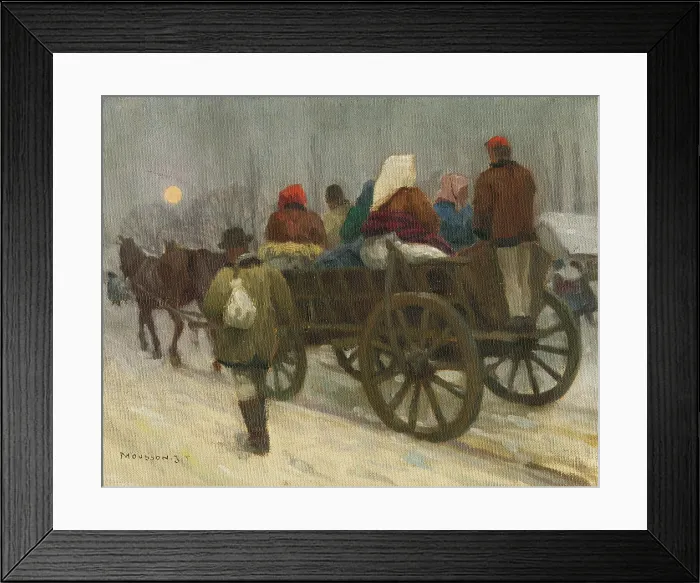 Framed Print : The road to market, c1925. Creator: Teodor Jozef Mousson Framed Print : The road to market, c1925. Creator: Teodor Jozef Mousson