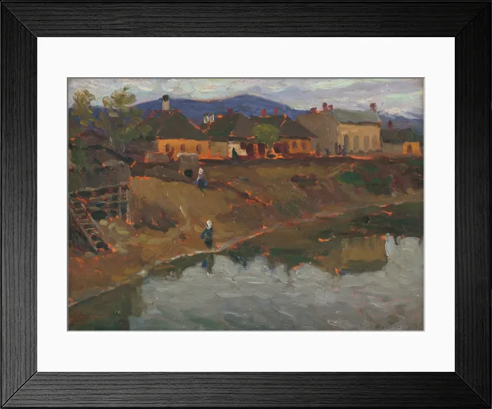 Framed Print : Breh Latorice, 1920-1925. Creator: Teodor Jozef Mousson Framed Print : Breh Latorice, 1920-1925. Creator: Teodor Jozef Mousson