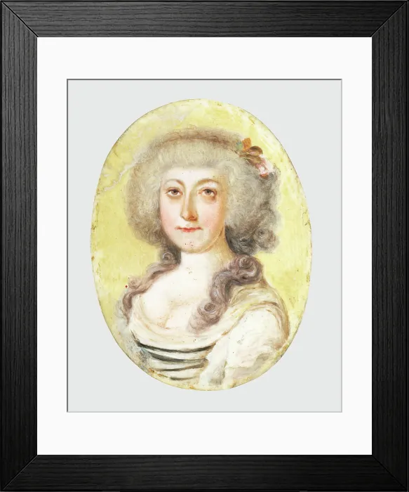 Framed Print : Portrait of Anna Marie Sturmanova, around 1800. Creator: Unknown Framed Print : Portrait of Anna Marie Sturmanova, around 1800. Creator: Unknown
