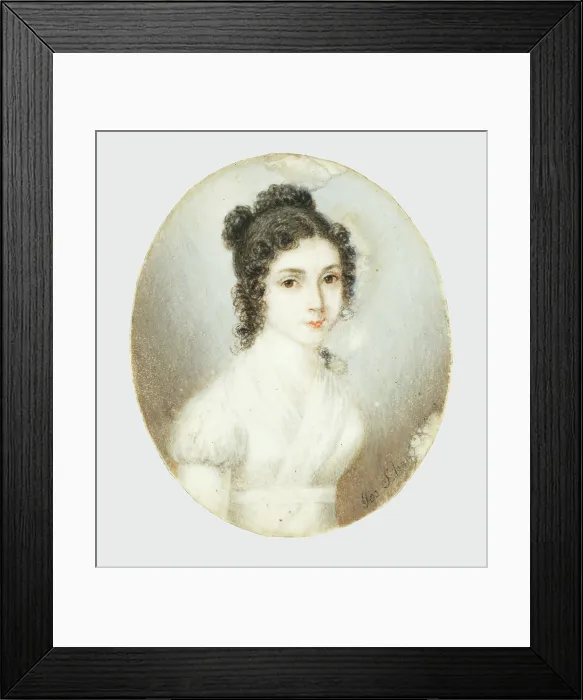 Framed Print : Portrait of Maria Sturman-Szirmay, around 1800. Creator: Unknown Framed Print : Portrait of Maria Sturman-Szirmay, around 1800. Creator: Unknown