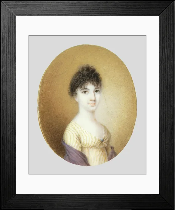 Framed Print : Portrait of Countess Antonia Bolz, 1800-1810. Creator: Unknown Framed Print : Portrait of Countess Antonia Bolz, 1800-1810. Creator: Unknown