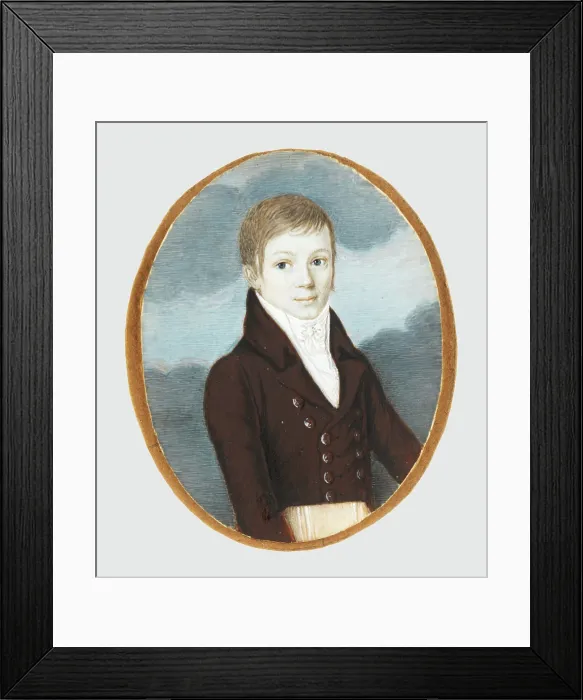 Framed Print : Portrait of Baltazar Szirmay as a Child, around 1800. Creator: Unknown Framed Print : Portrait of Baltazar Szirmay as a Child, around 1800. Creator: Unknown