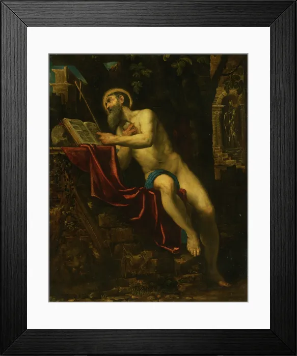 Framed Print : Saint Jerome, around 1600. Creator: Unknown Framed Print : Saint Jerome, around 1600. Creator: Unknown