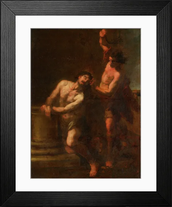 Framed Print : Flagellation of Christ, 1690-1710. Creator: Unknown Framed Print : Flagellation of Christ, 1690-1710. Creator: Unknown