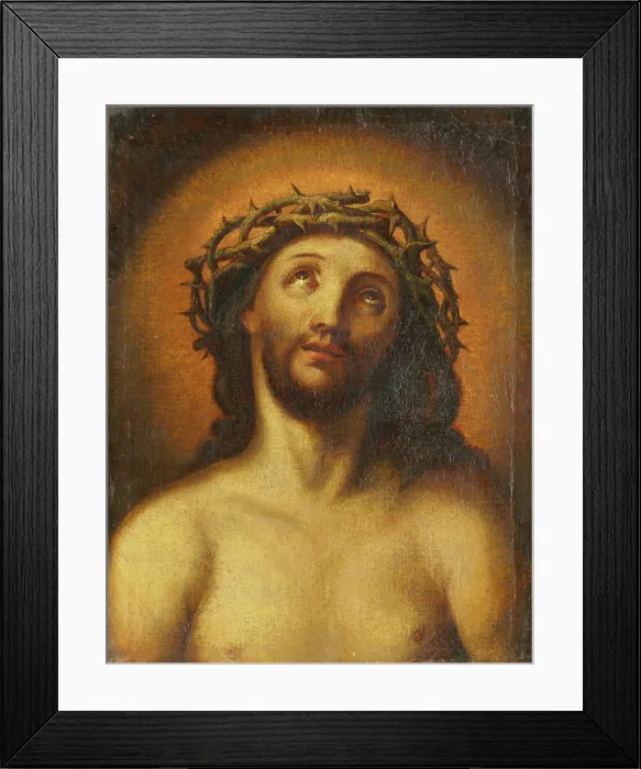 Framed Print : Bust of Christ with a Crown of Thorns, 17th century. Creator: Unknown Framed Print : Bust of Christ with a Crown of Thorns, 17th century. Creator: Unknown