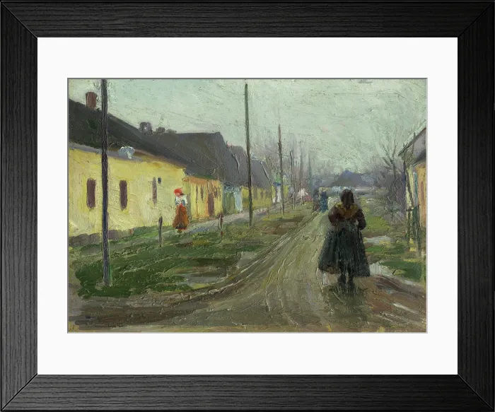 Framed Print : In the village, 1920-1921. Creator: Teodor Jozef Mousson Framed Print : In the village, 1920-1921. Creator: Teodor Jozef Mousson