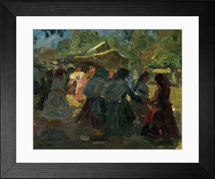 Framed Print : At the market II, c1925. Creator: Teodor Jozef Mousson Framed Print : At the market II, c1925. Creator: Teodor Jozef Mousson