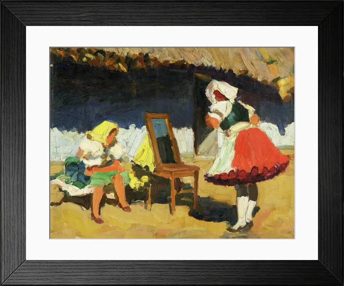 Framed Print : Before leaving for church, 1930-1935. Creator: Teodor Jozef Mousson Framed Print : Before leaving for church, 1930-1935. Creator: Teodor Jozef Mousson