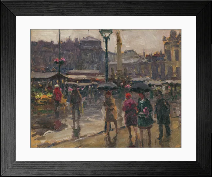 Framed Print : Coal market in Ostrava, c1927. Creator: Teodor Jozef Mousson Framed Print : Coal market in Ostrava, c1927. Creator: Teodor Jozef Mousson