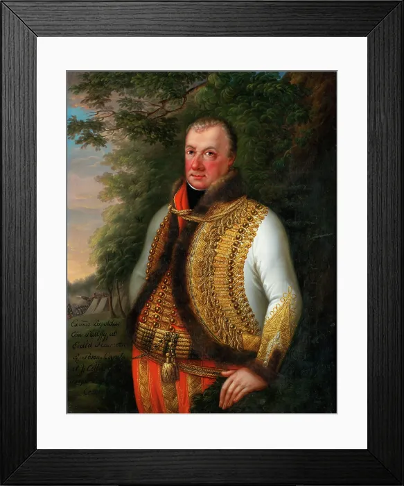 Framed Print : Portrait of Leopold Palfy in a Landscape, 1800-1830. Creator: Unknown Framed Print : Portrait of Leopold Palfy in a Landscape, 1800-1830. Creator: Unknown