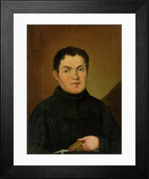 Framed Print : Portrait of a Monk, 1860-1890. Creator: Unknown Framed Print : Portrait of a Monk, 1860-1890. Creator: Unknown