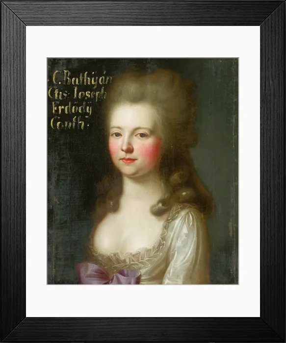 Framed Print : Portrait of Countess Batthyany, 1770-1780. Creator: Unknown Framed Print : Portrait of Countess Batthyany, 1770-1780. Creator: Unknown