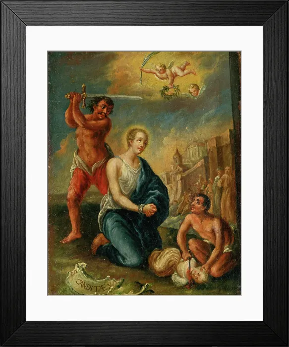 Framed Print : Saint Candida, 1760-1780. Creator: Unknown Framed Print : Saint Candida, 1760-1780. Creator: Unknown