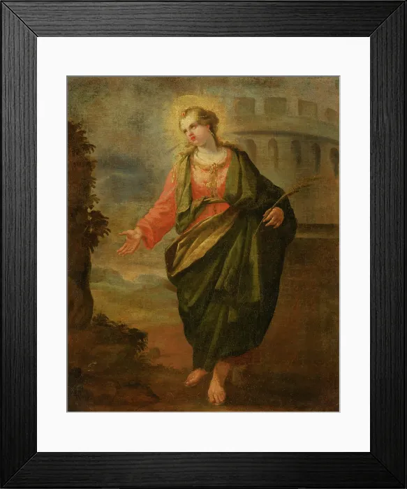 Framed Print : Saint Barbara, 1760-1780. Creator: Unknown Framed Print : Saint Barbara, 1760-1780. Creator: Unknown