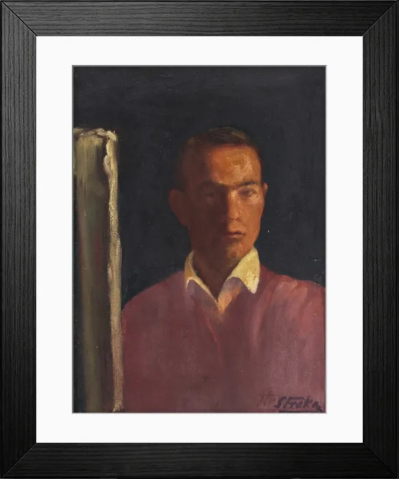 Framed Print : Self-Portrait, around 1925. Creator: Stefan Straka Framed Print : Self-Portrait, around 1925. Creator: Stefan Straka