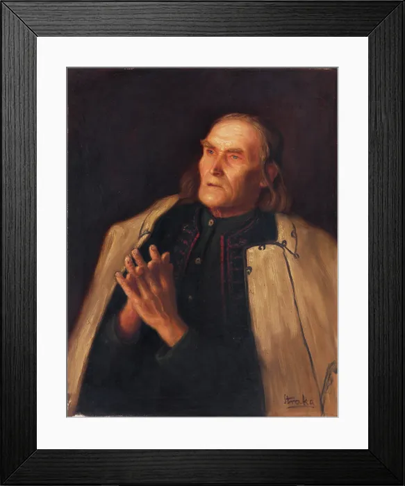 Framed Print : Peasant praying, c1928. Creator: Stefan Straka Framed Print : Peasant praying, c1928. Creator: Stefan Straka