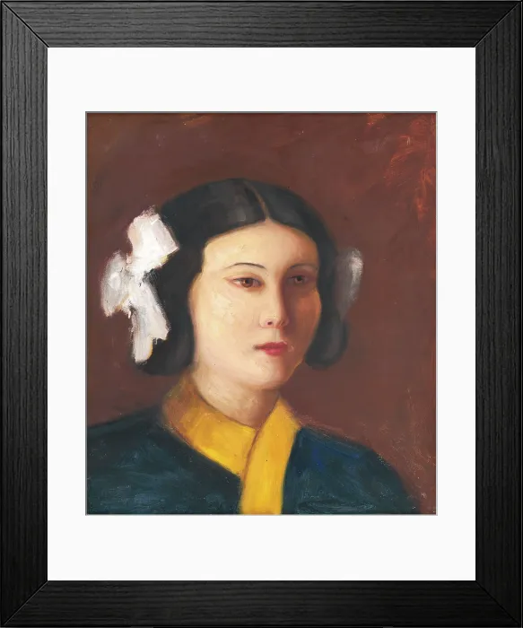 Framed Print : Portrait of Miss Vickova, around 1930. Creator: Stefan Straka Framed Print : Portrait of Miss Vickova, around 1930. Creator: Stefan Straka