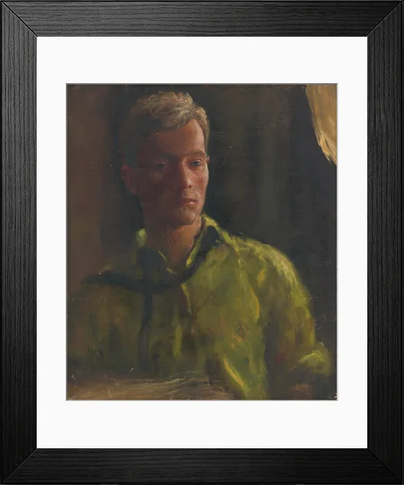 Framed Print : Self-Portrait, around 1923-1924. Creator: Stefan Straka Framed Print : Self-Portrait, around 1923-1924. Creator: Stefan Straka