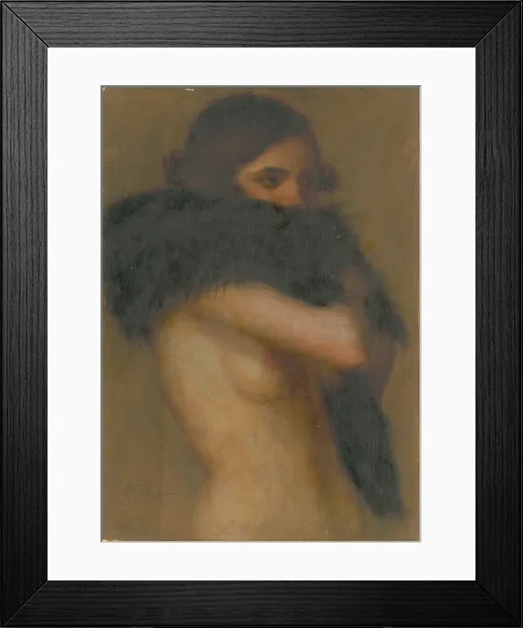 Framed Print : Half Nude, ( 1922?). Creator: Stefan Straka Framed Print : Half Nude, ( 1922?). Creator: Stefan Straka