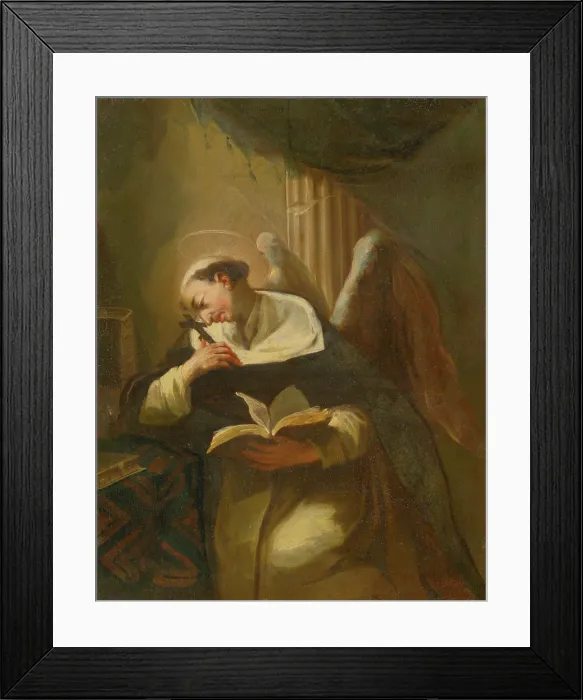 Framed Print : Kneeling Meditating Saint, 1750-1770. Creator: Unknown Framed Print : Kneeling Meditating Saint, 1750-1770. Creator: Unknown