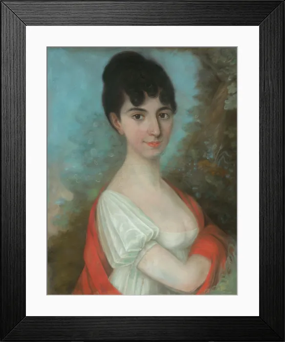 Framed Print : Baroness Antonia Mednyanszka (Portrait of Antonia, Countess of Bolz), around 1805. Creator: Unknown Framed Print : Baroness Antonia Mednyanszka (Portrait of Antonia, Countess of Bolz), around 1805. Creator: Unknown