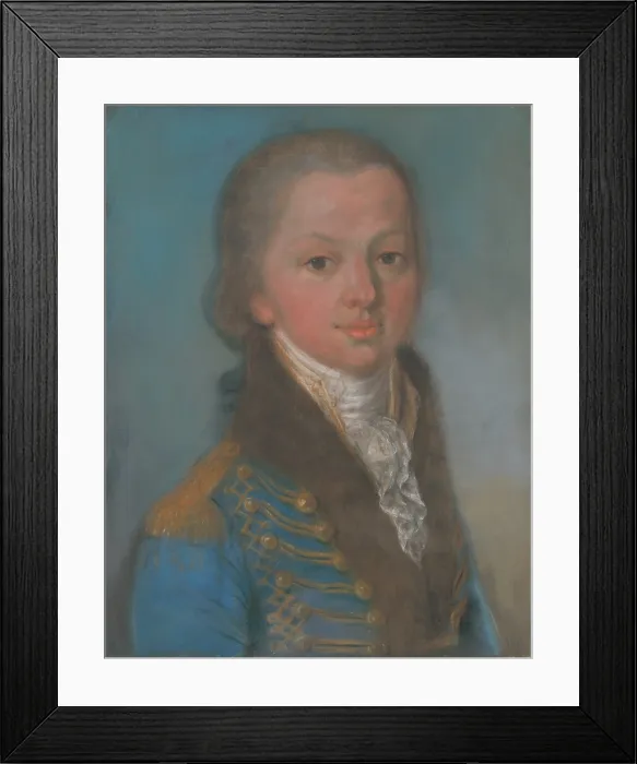 Framed Print : Portrait of Baron Joseph Mednyanszky at Young Age, 1800-1810. Creator: Unknown Framed Print : Portrait of Baron Joseph Mednyanszky at Young Age, 1800-1810. Creator: Unknown