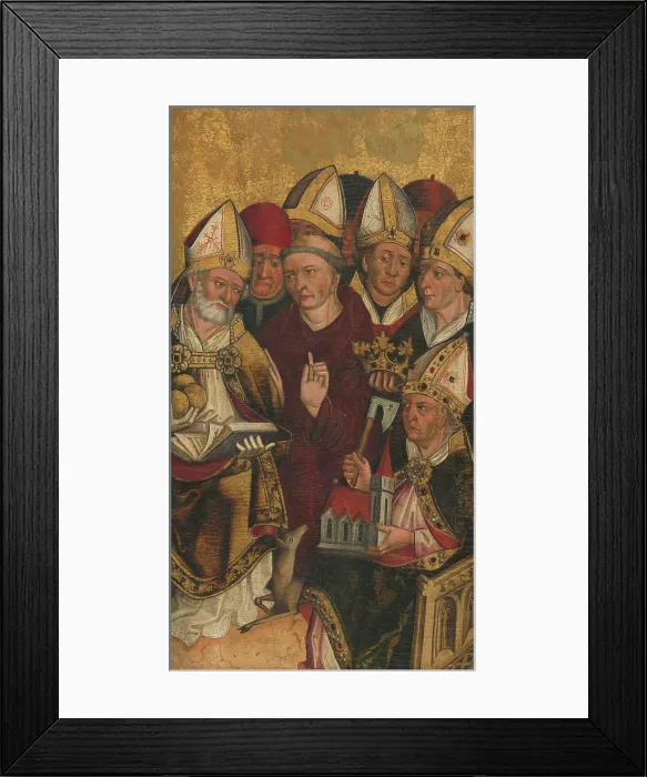 Framed Print : Fragment oltarneho kridla z Parchovian, 2nd half 15th century. Creator: Unknown Framed Print : Fragment oltarneho kridla z Parchovian, 2nd half 15th century. Creator: Unknown