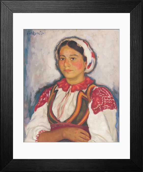 Framed Print : Woman from Luzna, 1938. Creator: Stefan Polkorab Framed Print : Woman from Luzna, 1938. Creator: Stefan Polkorab