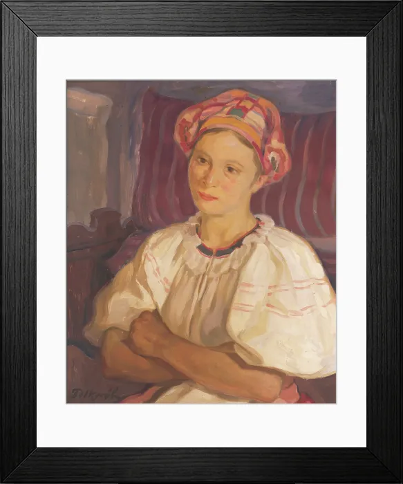 Framed Print : Woman from Pohronie, around 1936. Creator: Stefan Polkorab Framed Print : Woman from Pohronie, around 1936. Creator: Stefan Polkorab