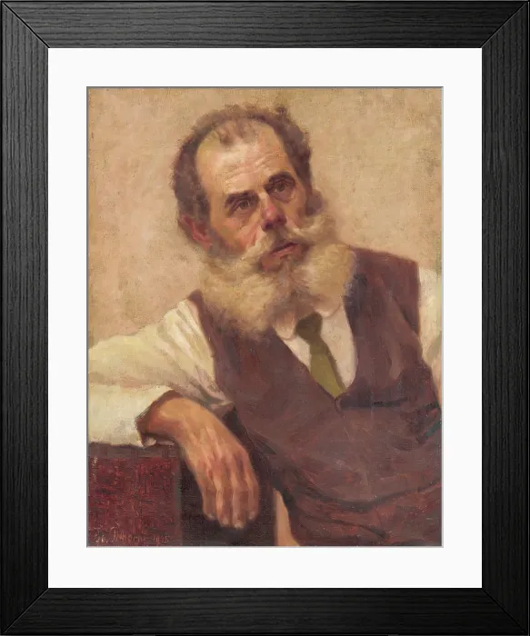 Framed Print : Man with a Beard, 1915. Creator: Stefan Polkorab Framed Print : Man with a Beard, 1915. Creator: Stefan Polkorab