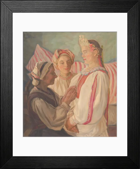 Framed Print : Bride from Helpa, 1935-1936. Creator: Stefan Polkorab Framed Print : Bride from Helpa, 1935-1936. Creator: Stefan Polkorab