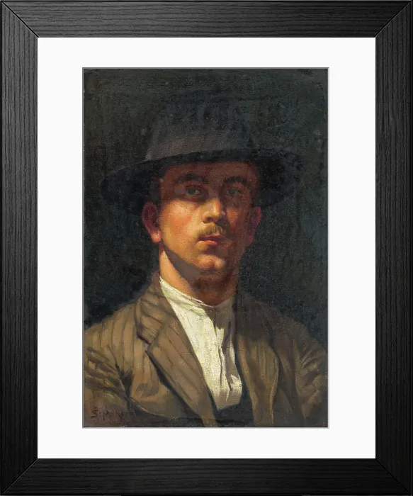 Framed Print : Self-Portrait at a Young Age, 1930-1940. Creator: Stefan Polkorab Framed Print : Self-Portrait at a Young Age, 1930-1940. Creator: Stefan Polkorab