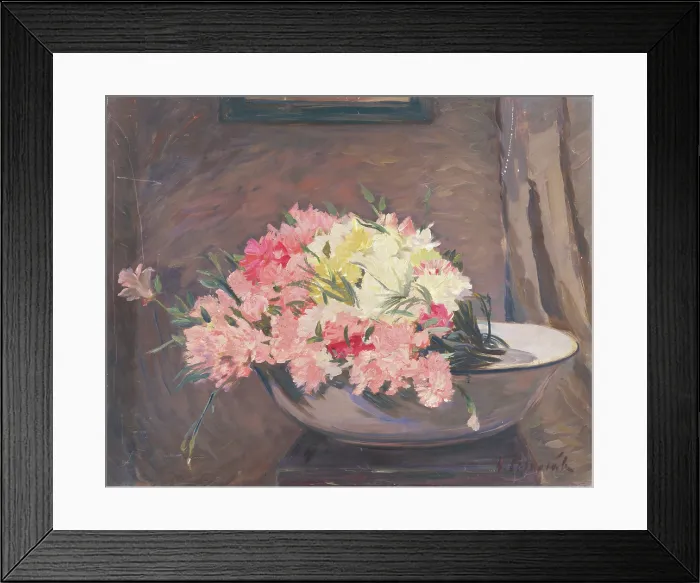 Framed Print : Carnations, 1940. Creator: Stefan Polkorab Framed Print : Carnations, 1940. Creator: Stefan Polkorab