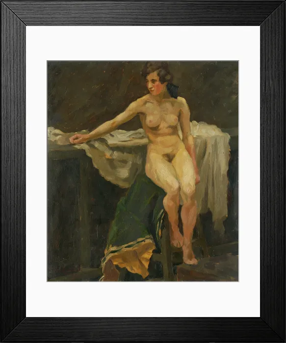 Framed Print : Study of Female Nude, around 1921. Creator: Stefan Polkorab Framed Print : Study of Female Nude, around 1921. Creator: Stefan Polkorab