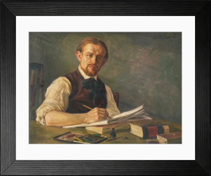 Framed Print : J. Alexy as a Student of Prague Academy, 1921. Creator: Stefan Polkorab Framed Print : J. Alexy as a Student of Prague Academy, 1921. Creator: Stefan Polkorab