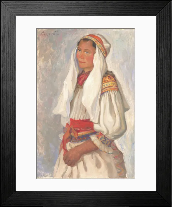 Framed Print : Zliechov Girl, 1935-1938. Creator: Stefan Polkorab Framed Print : Zliechov Girl, 1935-1938. Creator: Stefan Polkorab