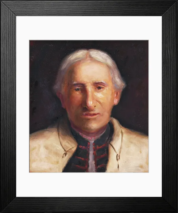 Framed Print : Head Study of a Peasant, around 1928. Creator: Stefan Straka Framed Print : Head Study of a Peasant, around 1928. Creator: Stefan Straka