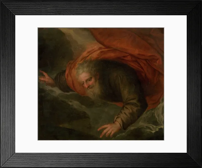 Framed Print : God the Father on a Cloud - Fragment of Altarpiece, around 1700. Creator: Unknown Framed Print : God the Father on a Cloud - Fragment of Altarpiece, around 1700. Creator: Unknown