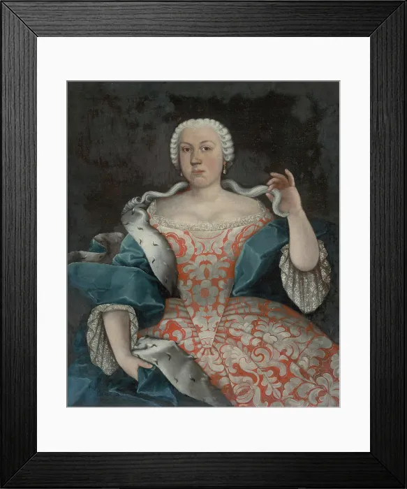 Framed Print : Portrait of a Young Zemianka, around 1740. Creator: Unknown Framed Print : Portrait of a Young Zemianka, around 1740. Creator: Unknown