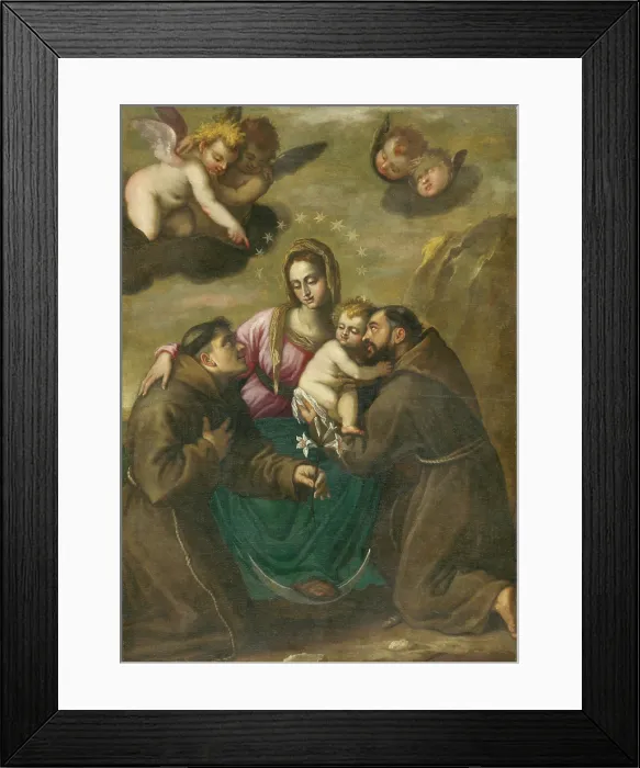 Framed Print : Immaculata with Saints, 1670-1680. Creator: Unknown Framed Print : Immaculata with Saints, 1670-1680. Creator: Unknown