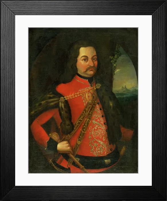 Framed Print : Portrait of Count Georgius Csaky, 1734. Creator: Unknown Framed Print : Portrait of Count Georgius Csaky, 1734. Creator: Unknown