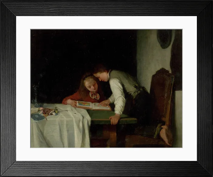 Framed Print : The picture book, 1885-1890. Creator: Stefan Hegedus Framed Print : The picture book, 1885-1890. Creator: Stefan Hegedus