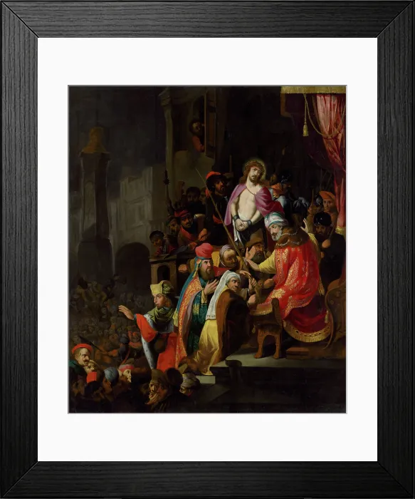 Framed Print : Christ before Pilate, 1650-1700. Creator: Unknown Framed Print : Christ before Pilate, 1650-1700. Creator: Unknown