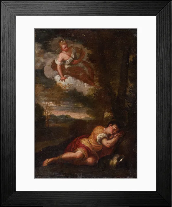 Framed Print : Diana and Endymion, 1595-1605. Creator: Scarsellino Framed Print : Diana and Endymion, 1595-1605. Creator: Scarsellino