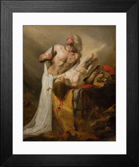 Framed Print : The Sacrifice of Isaac, 1630-1640. Creator: Pieter de Grebber Framed Print : The Sacrifice of Isaac, 1630-1640. Creator: Pieter de Grebber