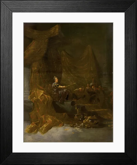 Framed Print : The Queen of Sheba before Solomon, 1640-1650. Creators: Pieter Symonsz Potter, Willem de Poorter Framed Print : The Queen of Sheba before Solomon, 1640-1650. Creators: Pieter Symonsz Potter, Willem de Poorter
