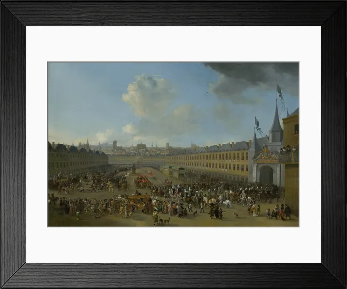 Framed Print : Tournament at the Place des Vosges in Paris, 1665. Creator: Pieter Wouwerman Framed Print : Tournament at the Place des Vosges in Paris, 1665. Creator: Pieter Wouwerman