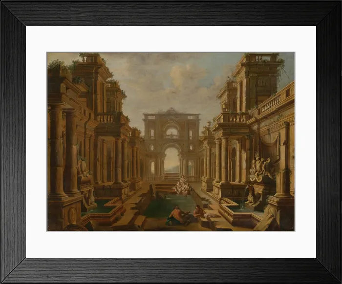 Framed Print : David and Bathsheba, 1720. Creator: Pietro Cappelli Framed Print : David and Bathsheba, 1720. Creator: Pietro Cappelli