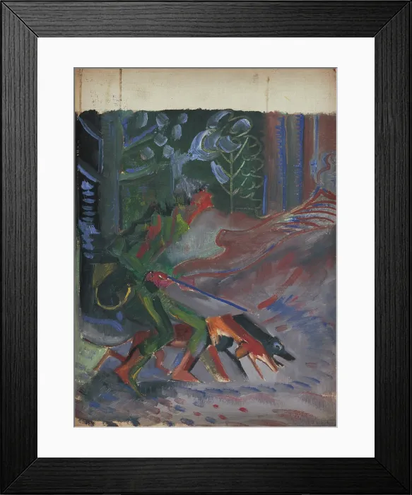 Framed Print : Following Footsteps, 1940-1944. Creator: Arnold Peter Weisz-Kubincan Framed Print : Following Footsteps, 1940-1944. Creator: Arnold Peter Weisz-Kubincan